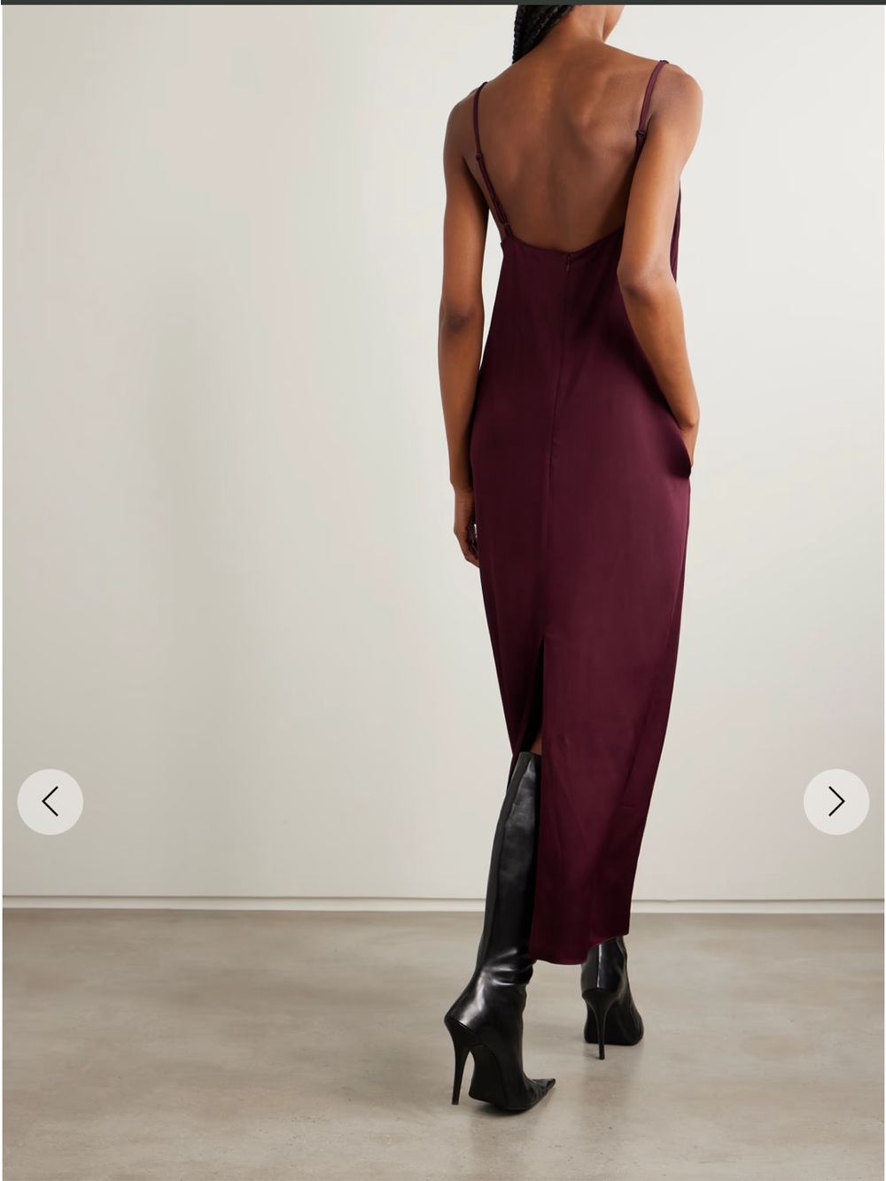 Stella Mccartney Lace Trimmed Satin Midi Dress IT40/US6 - Picture 2 of 10